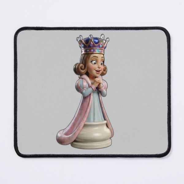 Item preview, Cute 3D Chess Queen Surprised - For Her designed and sold by PixMoody.