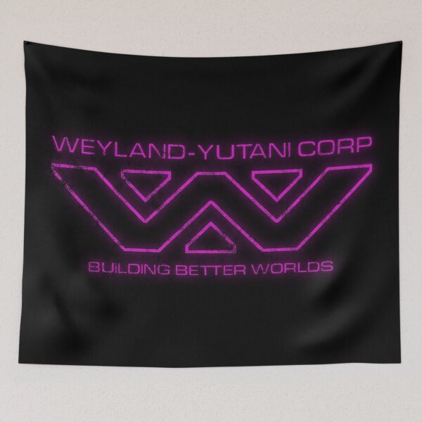 Item preview, Alien Weyland Yutani Corp Purple Neon Logo Distressed designed and sold by Power Up Prints.