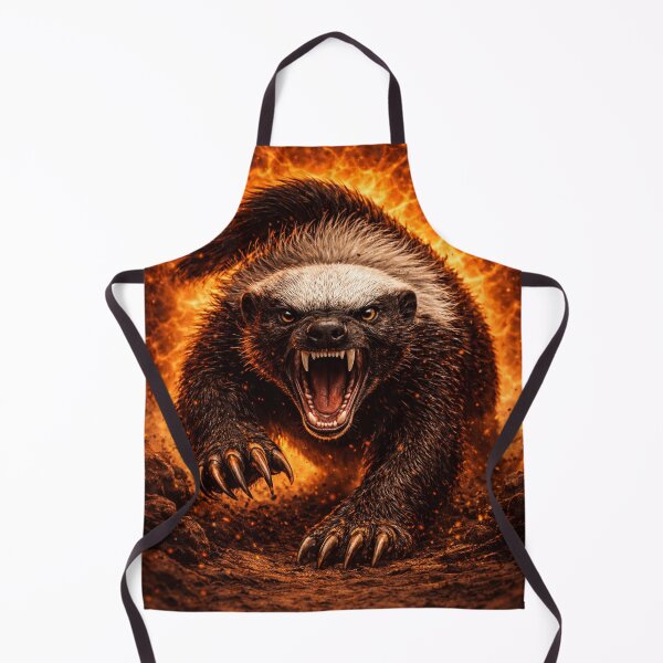Item preview, Angry Honey Badger | Dark Fire Aesthetic Animal Art (High Detail) designed and sold by ᗩᑎTOᑎ OᒪEKSIYEᑎKO.