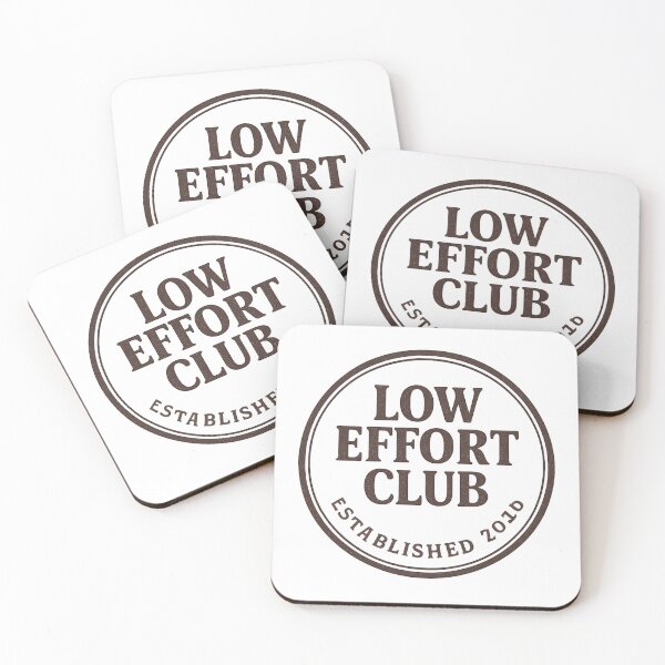 Item preview, Low Effort Club – Retro Stamp Logo designed and sold by VibeNationArt.