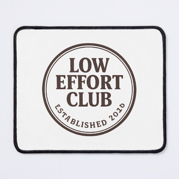 Item preview, Low Effort Club – Retro Stamp Logo designed and sold by VibeNationArt.