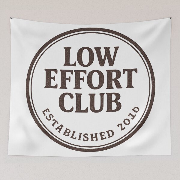Item preview, Low Effort Club – Retro Stamp Logo designed and sold by VibeNationArt.