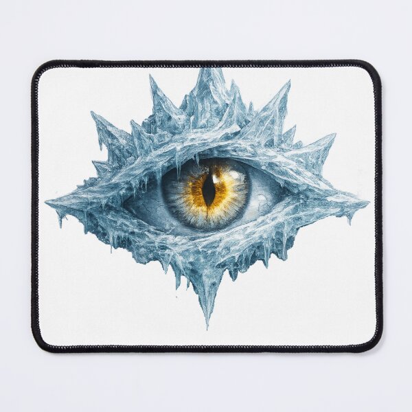 Item preview, Ice Eye – Frozen Crystal Eye Symbol with Golden Iris designed and sold by BoldLineDesign.