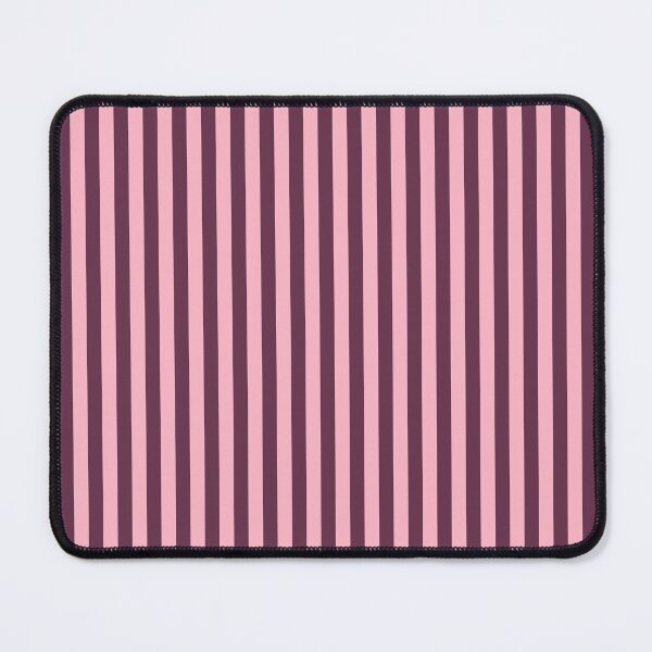 Item preview, Dark brown and strawberry pink stripes, striped pattern designed and sold by patterncrow.