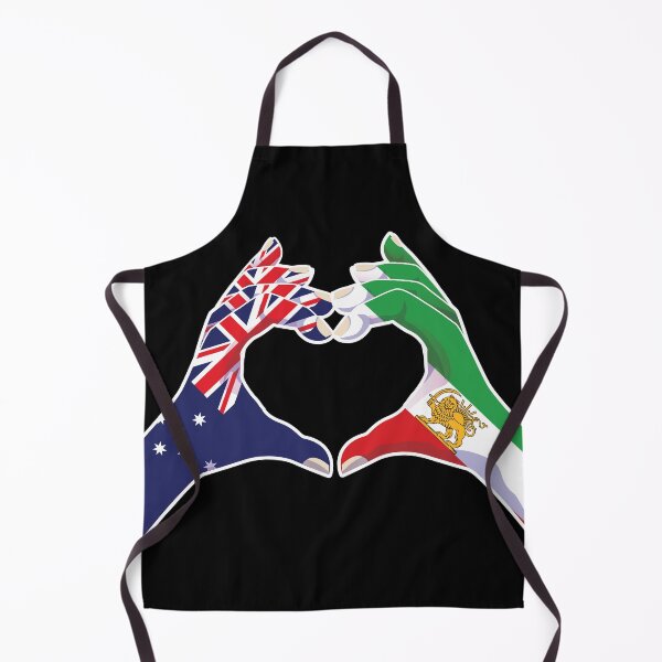 Item preview, Australian–Iranian Unity | Heart Hands with Lion and Sun designed and sold by FlagX.