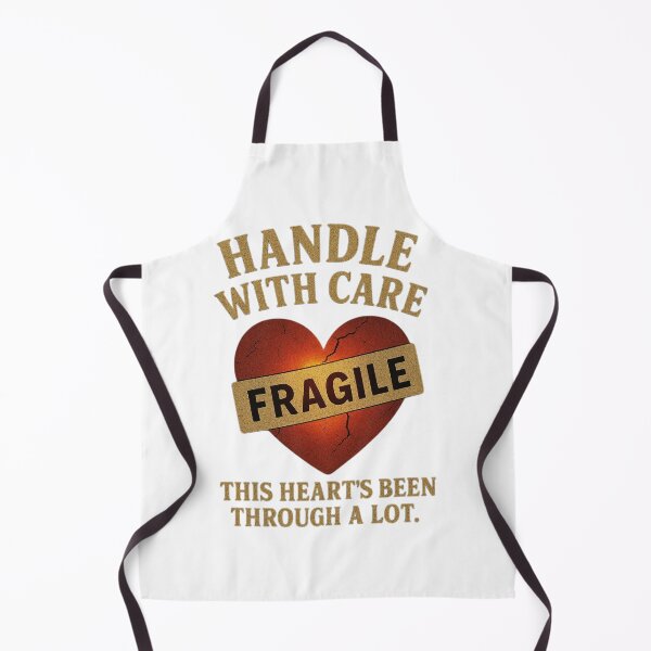 Item preview, Handle With Care Fragile Heart – Emotional Healing & Mental Health Quote Design designed and sold by Be-You-Vibes.
