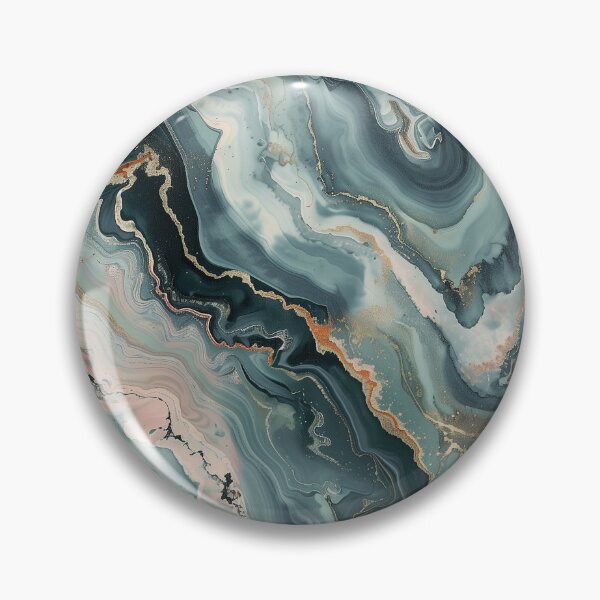 Artikelvorschau, Marmor in Petrol, Salbei & Gold entworfen und verkauft von Letteraddicted.