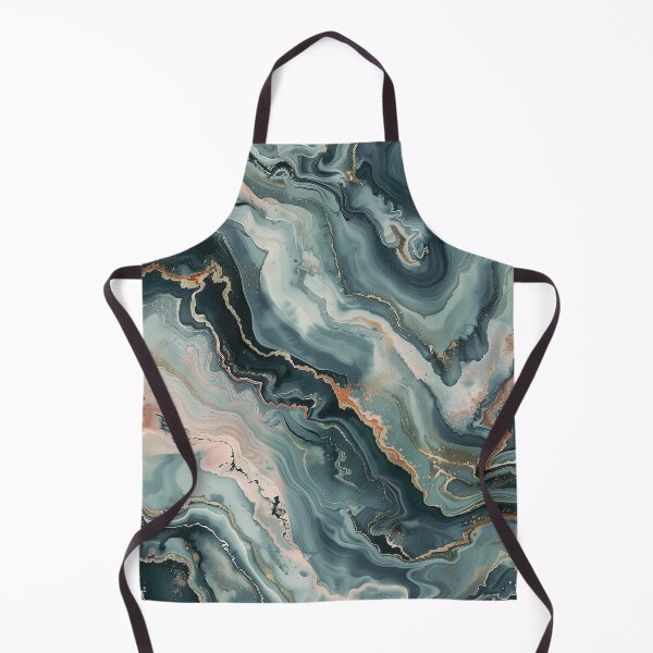 Artikelvorschau, Marmor in Petrol, Salbei & Gold entworfen und verkauft von Letteraddicted.