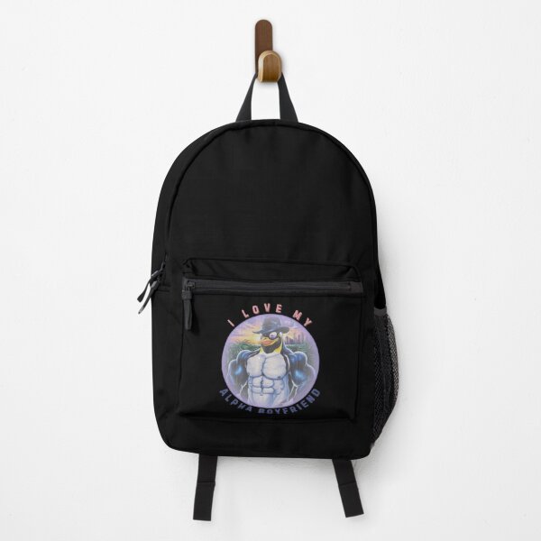 Item preview, I Love My Alpha Boyfriend Penguin Urban Jungle Style designed and sold by SkymarArt.