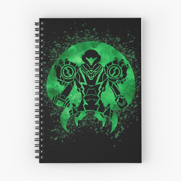 Item preview, Samus in Metroid Dread Gravity Suit inside Green Metroid with Paint Splatter designed and sold by Goolsby-Designs.
