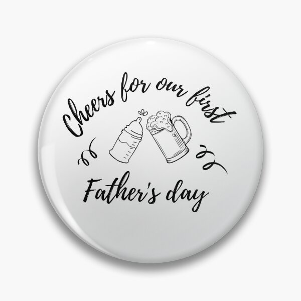 Item preview, First Father's Day Cheers - Classic Black Edition designed and sold by DesignsVault.