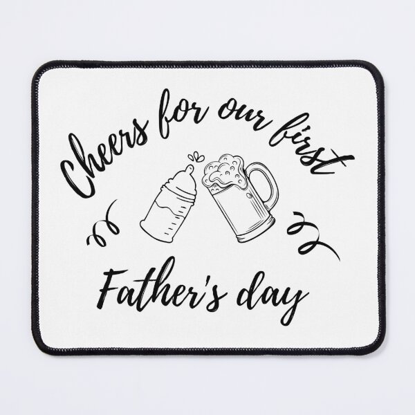 Item preview, First Father's Day Cheers - Classic Black Edition designed and sold by DesignsVault.
