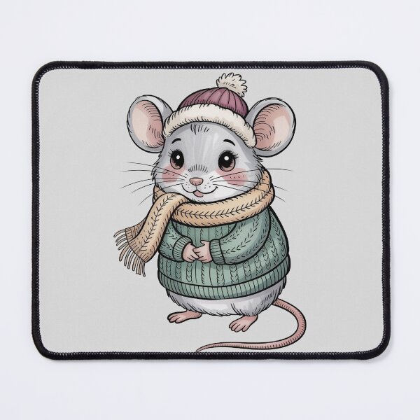 Item preview, Cozy Winter Mouse Illustration – Cute Storybook Animal Art designed and sold by WikaKowalczyk.