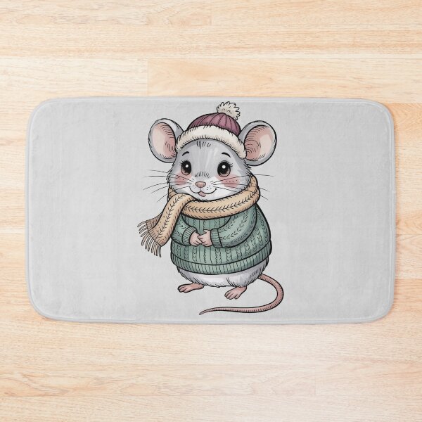 Item preview, Cozy Winter Mouse Illustration – Cute Storybook Animal Art designed and sold by WikaKowalczyk.