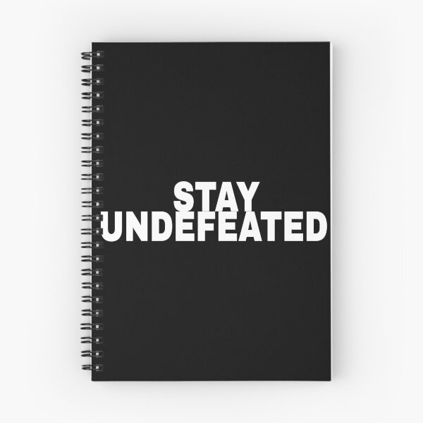 Item preview, Stay Undefeated Motivational Mindset Quote designed and sold by Mikidesign1988.