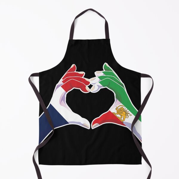 Item preview, French–Iranian Unity | Heart Hands with Lion and Sun designed and sold by FlagX.