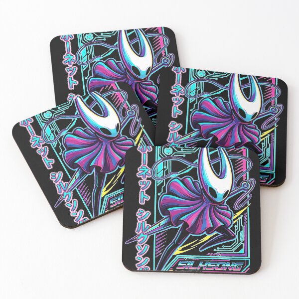 Item preview, Hollow Knight Silksong Retrowave T-Shirt | Hornet Neon Synthwave Hoodie | 80s Retro Vaporwave Gaming Merch Sticker  designed and sold by Senpaiwaves.