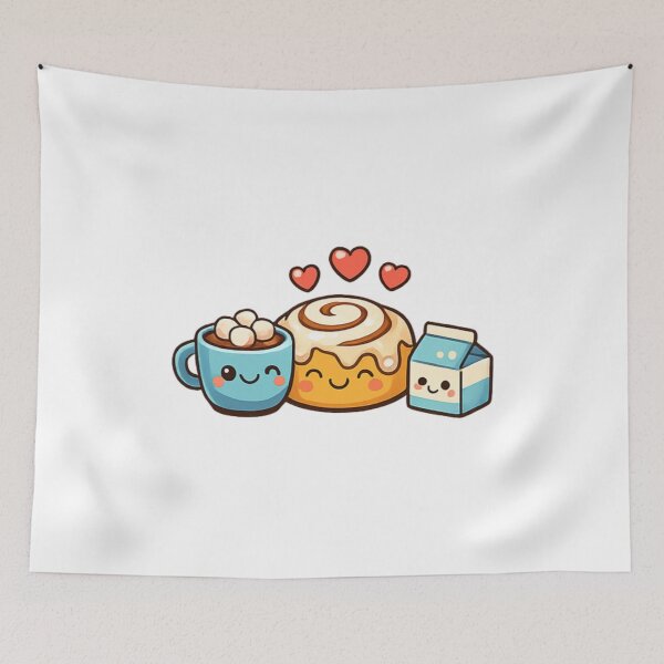 Item preview, Cozy Cinnamon Roll and Coffee Morning designed and sold by TrendlyStudio.