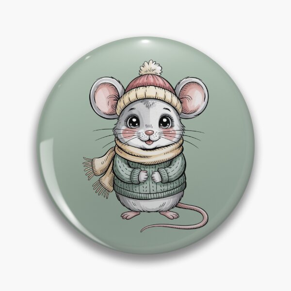 Item preview, Cozy Winter Mouse Illustration – Cute Storybook Animal Art designed and sold by WikaKowalczyk.