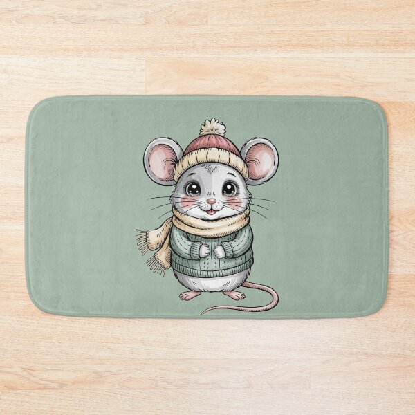 Item preview, Cozy Winter Mouse Illustration – Cute Storybook Animal Art designed and sold by WikaKowalczyk.
