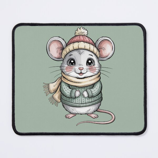 Item preview, Cozy Winter Mouse Illustration – Cute Storybook Animal Art designed and sold by WikaKowalczyk.