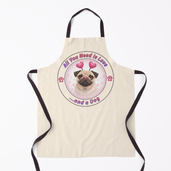 Item preview, Cute Pug with Hearts - Valentine Dog Lover designed and sold by TherezaDesign.