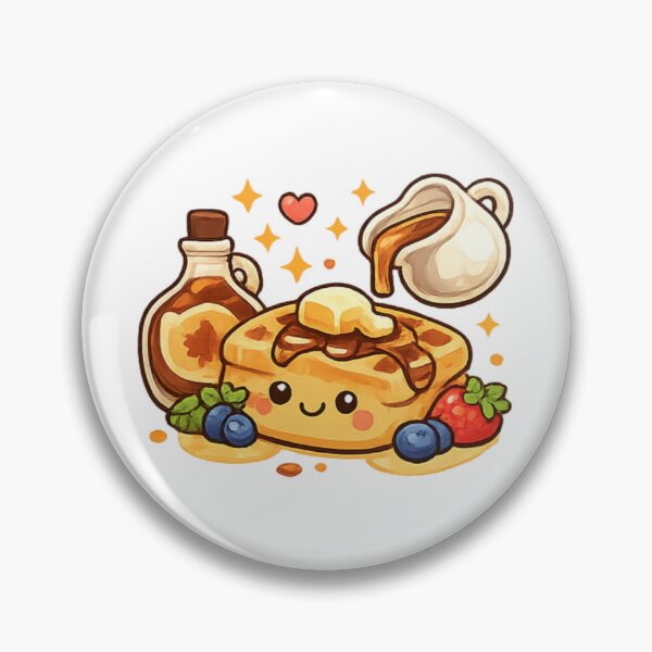 Item preview, Happy Waffles with Syrup and Berries designed and sold by TrendlyStudio.