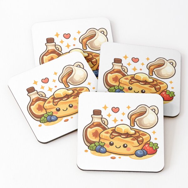 Item preview, Happy Waffles with Syrup and Berries designed and sold by TrendlyStudio.