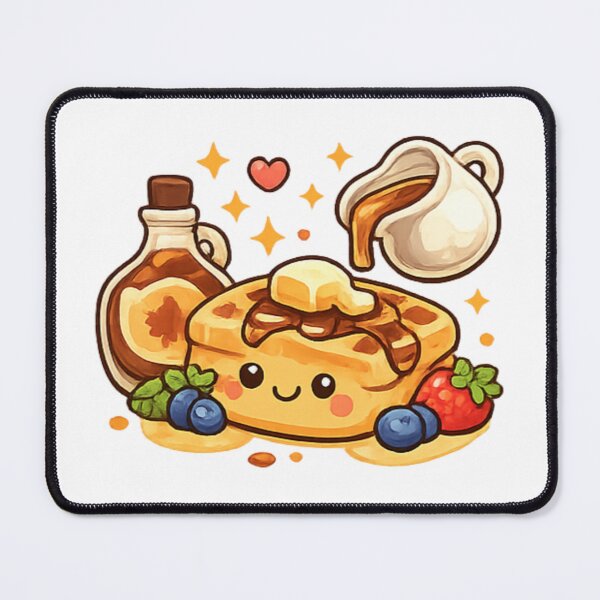 Item preview, Happy Waffles with Syrup and Berries designed and sold by TrendlyStudio.