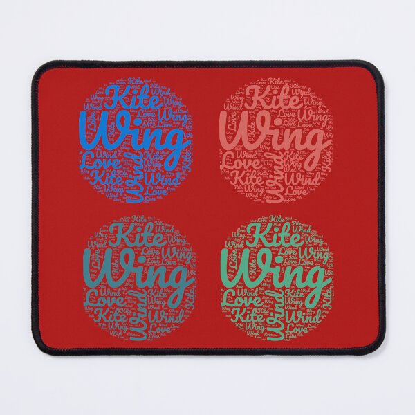Item preview, Kiteboarding design Blue Typographic Wing Kite  A Stylish Accessory for Kiter for the Living Room and Bedroom, A Gift for a Design Lover designed and sold by MojNetSerwis WWK.