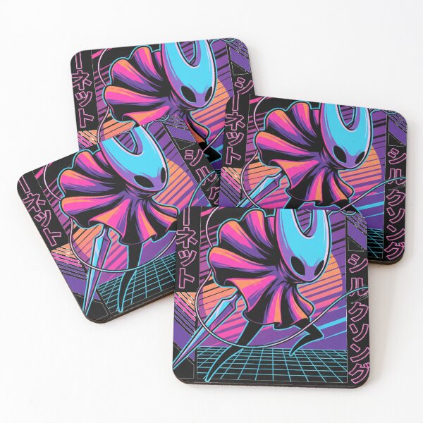 Item preview, Hollow Knight Silksong Retrowave T-Shirt | Hornet Neon Synthwave Hoodie | 80s Retro Vaporwave Gaming Merch Sticker  designed and sold by Senpaiwaves.