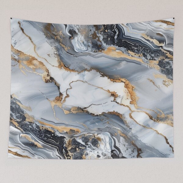 Item preview, Marble composition in silver, grey & gold designed and sold by Letteraddicted.