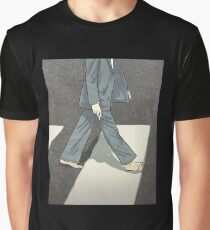 Walking Paul barefoot on the zebra Crossing Graphic T-Shirt