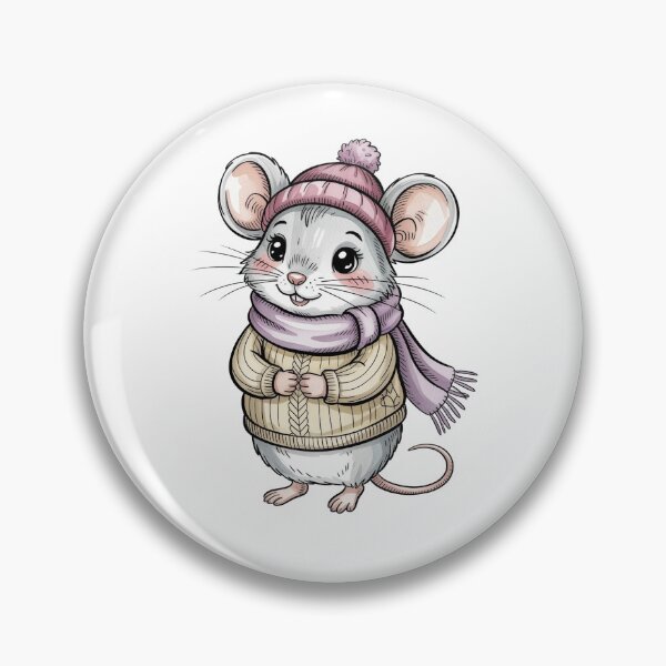 Item preview, Cozy Winter Mouse Illustration – Cute Storybook Animal Art designed and sold by WikaKowalczyk.