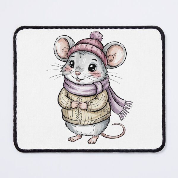 Item preview, Cozy Winter Mouse Illustration – Cute Storybook Animal Art designed and sold by WikaKowalczyk.