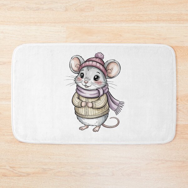 Item preview, Cozy Winter Mouse Illustration – Cute Storybook Animal Art designed and sold by WikaKowalczyk.