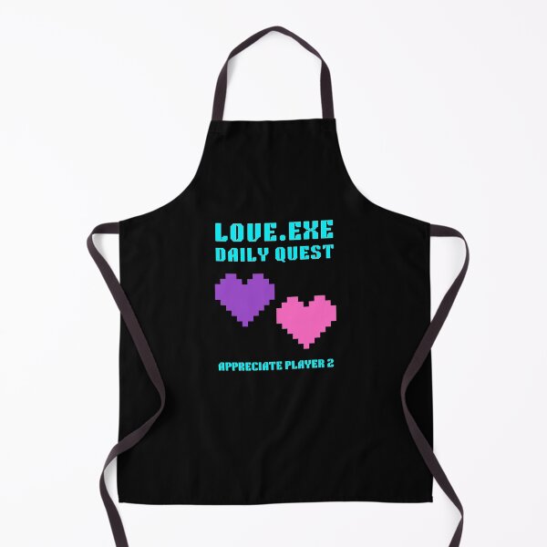 Item preview, Love Exe Daily Quest Appreciate Player 2 — Gamer Couple Anniversary Gift designed and sold by Retro Gamer Gifts.