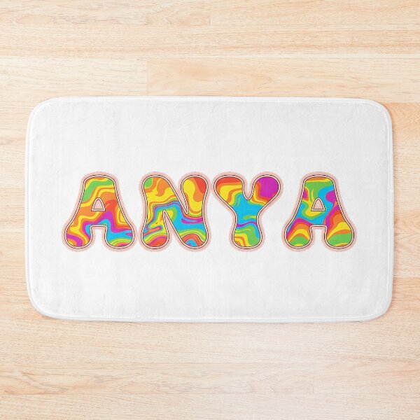 Item preview, ❤️ Anya Personalized Name Wavy Retro Shirt, Coffee Mug, Sticker Gift designed and sold by HelixPedia.