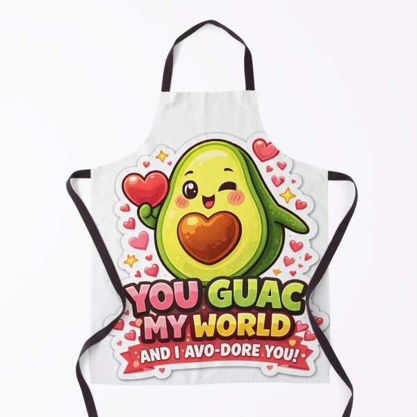 Item preview, You Guac My World – Cute Avocado Love Valentine Design designed and sold by HelloThereStore.