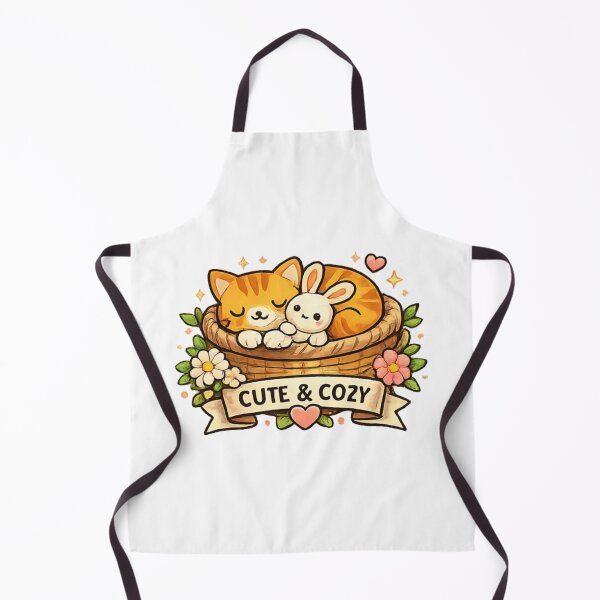 Item preview, Cute Cat and Bunny Sleeping Cozy designed and sold by TrendlyStudio.