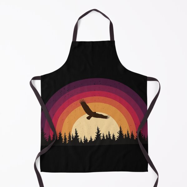 Item preview, Soaring Eagle Sunset | Retro Wildlife Forest Silhouette designed and sold by RokaWorld.
