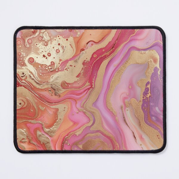 Item preview, Flowing marble in rose, pink & gold designed and sold by Letteraddicted.