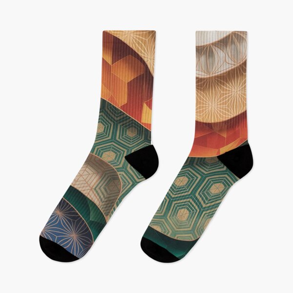Item preview, Intricate 3D Layered Patterns Rainbow Colors designed and sold by Ed & Harmony.