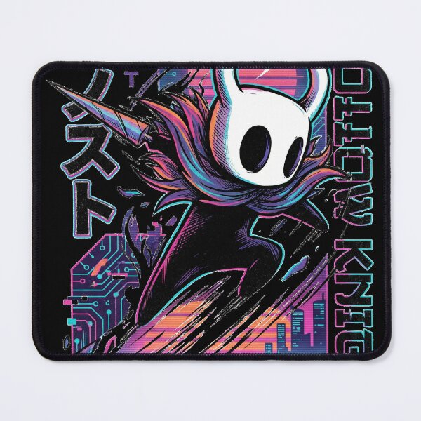 Item preview, Hollow Knight Ghost 80s Retro T-Shirt | Neon Synthwave Little Knight Hoodie | Vaporwave Grid Gaming Merch Sticker designed and sold by Senpaiwaves.