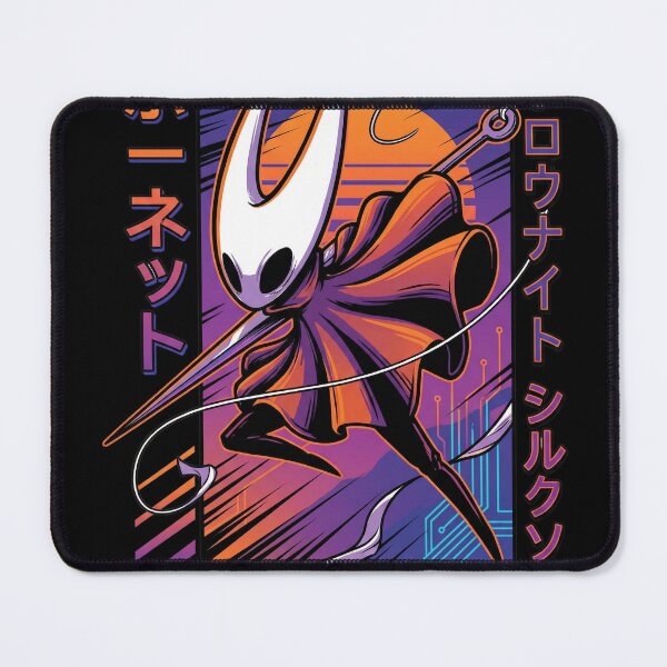 Item preview, Hollow Knight Silksong 80s Retro Tee | Hornet Vaporwave Neon Sunset Hoodie | Synthwave Metroidvania Gaming Sticker designed and sold by Senpaiwaves.
