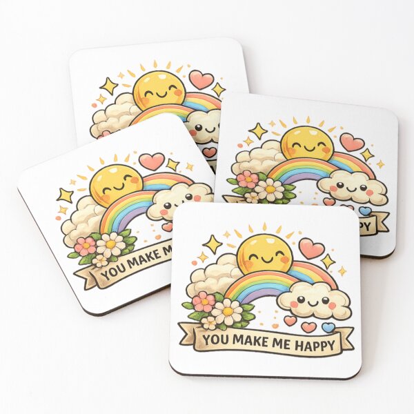 Item preview, Bright Smiling Sun and Rainbow Cheer designed and sold by TrendlyStudio.