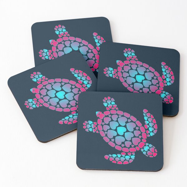 Item preview, Summer Turtle Heart designed and sold by minimalartstory.