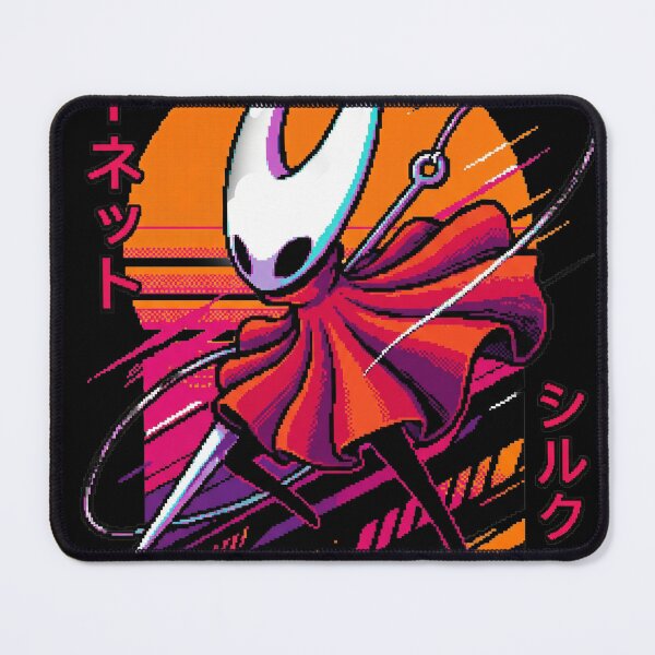 Item preview, Hollow Knight Silksong 80s Retro Tee | Hornet Vaporwave Neon Sunset Hoodie | Synthwave Metroidvania Gaming Sticker designed and sold by Senpaiwaves.