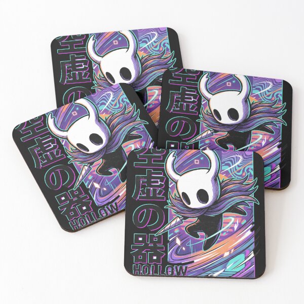 Item preview, Hollow Knight Ghost 80s Retro T-Shirt | Neon Synthwave Little Knight Hoodie | Vaporwave Grid Gaming Merch Sticker designed and sold by Senpaiwaves.