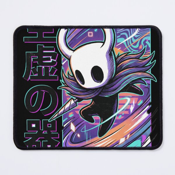 Item preview, Hollow Knight Ghost 80s Retro T-Shirt | Neon Synthwave Little Knight Hoodie | Vaporwave Grid Gaming Merch Sticker designed and sold by Senpaiwaves.
